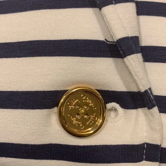 Lilly Pulitzer Navy and Cream Striped Blazer - Picture 6 of 7